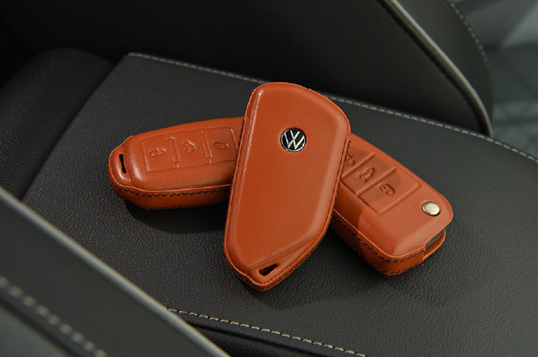 Red Leather Key Cover