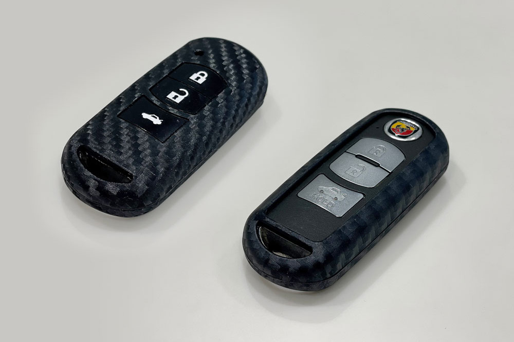 Carbon Tone Silicone key cover ABARTH 124 Spider