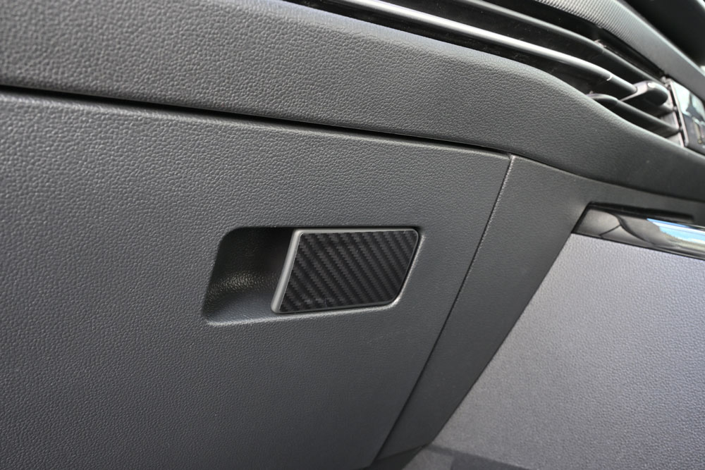 Glove Box Handle Gloss Carbon Decal for Volkswagen Golf8/Golf8.5