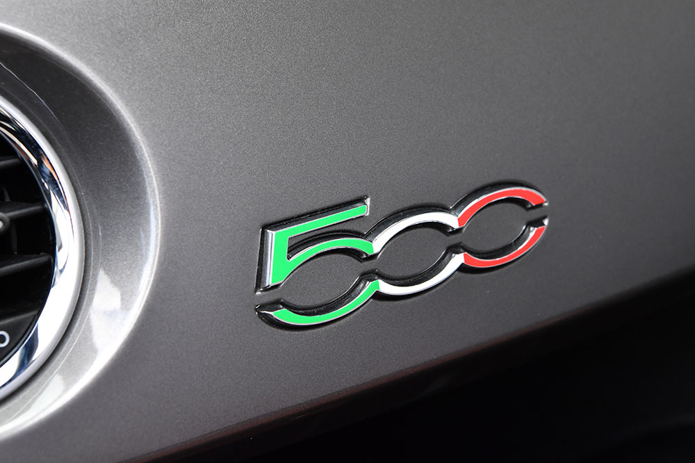 Interior 500 emblem Tricolor Decal for FIAT & ABARTH