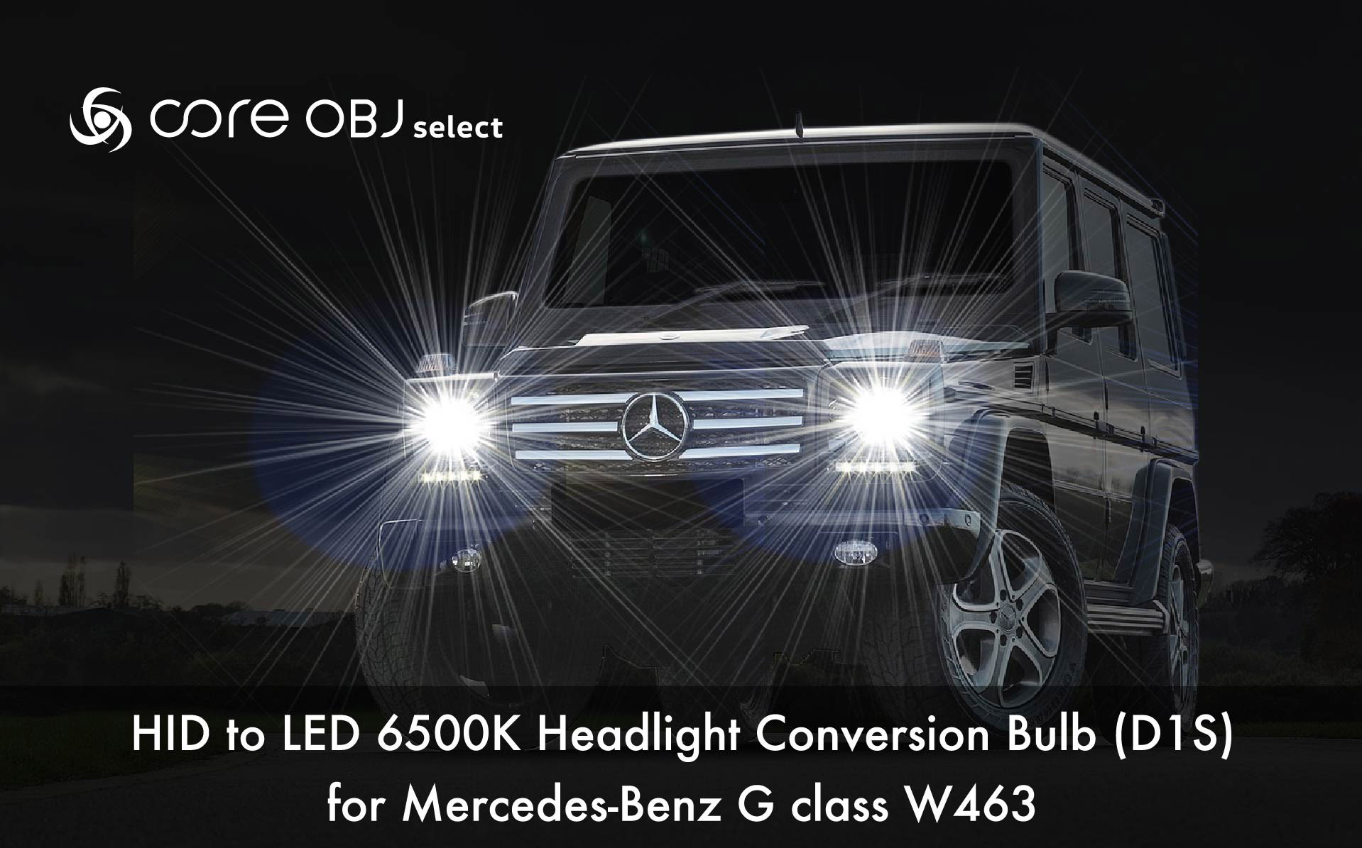 core OBJ select HID to LED 6500K Headlight Conversion Bulb (D3S)