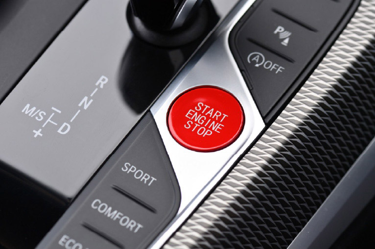Colored Engine Start/Stop Button
