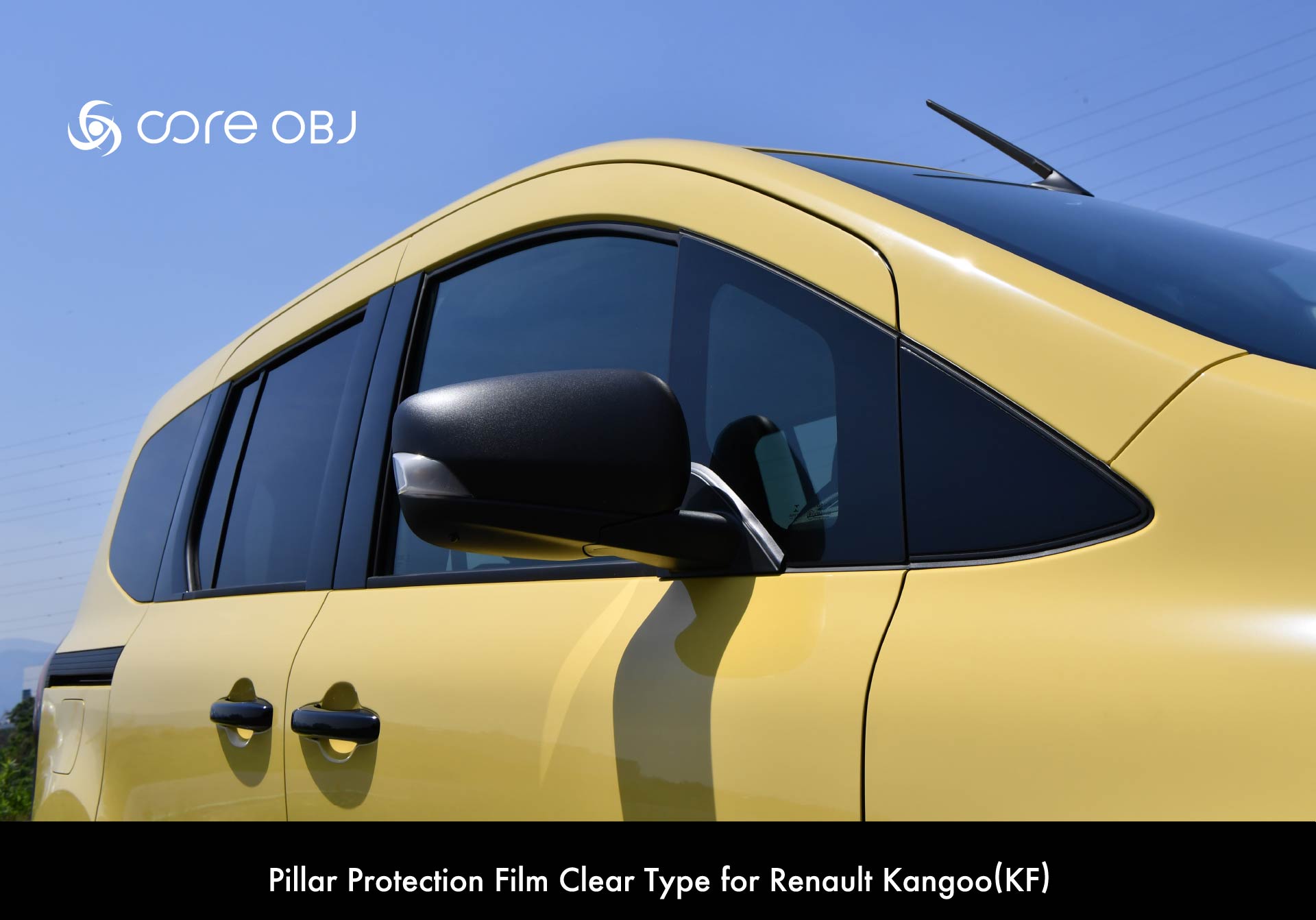 Pillar Protection Film Clear Type for Renault Kangoo(KF) / core obj