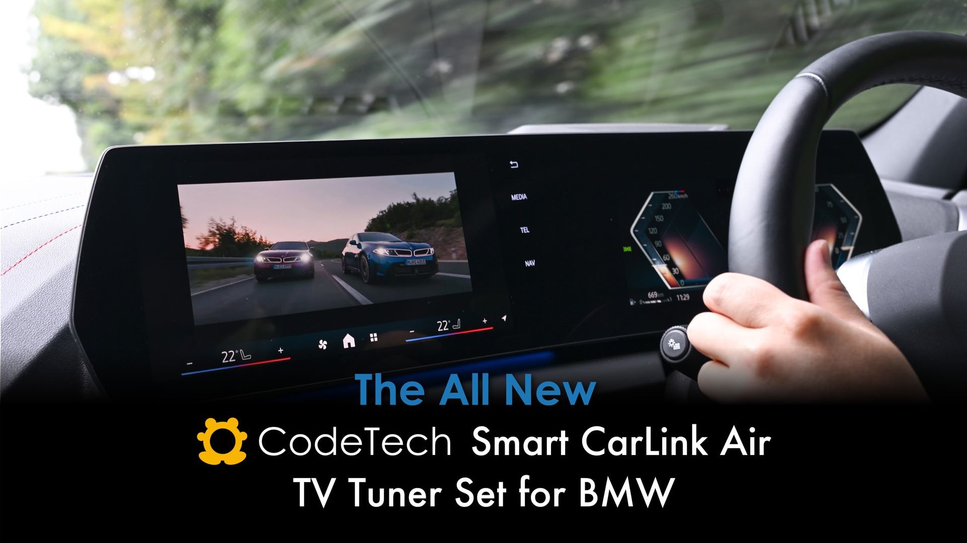 CodeTech Smart CarLink Air TV Tuner Set for BMW